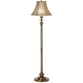 Antique Brass Finish Double Pull Chain Floor Lamp