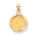 14k 1/20 oz Mounted Panda Coin in Coin Bezel Pendant