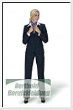 Damen-Blazer Premium, anthrazit