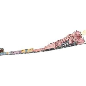 O – GIRLS STEAM TRAIN SET w/ SMOKE