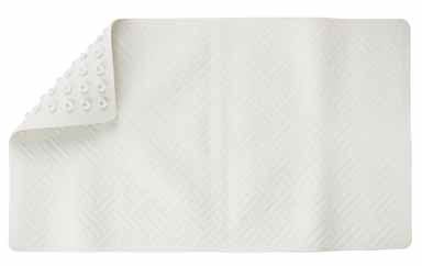 LIVING ACCENTS Large Bath Mat (MB3212-WHITE)