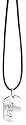 Fred Bennett Men's P2576 Surgical Steel Cut Out Tag Pendant