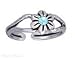 Sterling Silver Split Shank Adjustable Blue title=