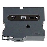 Brother P-Touch TX-2511 Tape Cassette 50' x 1" Black On White - For Use With PT-30, PT-35, PT-8000 & PT-PC