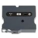 Brother P-Touch TX-2511 Tape Cassette 50' x 1" Black On White - For Use With PT-30, PT-35, PT-8000 & PT-PC