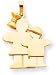 Big Girl Small Boy Charm, Yellow Gold