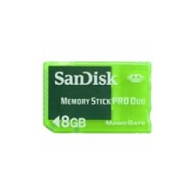 Sandisk 8GB Memory Stick Pro Duo MSPD Gaming Card For Sony PSP - Retail Pack