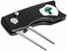 Tulane Green Wave Spring Action Divot Tool With Golf Ball Marker Of 2)