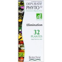 Biotechnie - Dépuratif phyto 32 bio - 300 ml flacon - Le nettoyage complet du corps