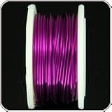 Rhinestone Biz Colored Copper Wire with Silver Plated Base 20 Gauge 6 Yard - Amethyst - 1 Each