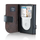 Classic Black/chocolate Lthr Folio for Ipod