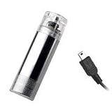 Samsung Jitterbug AA Battery Powered Emergency Cell Phone Travel Charger / Re-Charger in high grade Brushed Aluminum housing
