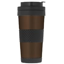 Thermos Nissan 14-Ounce Stainless-Steel Tumbler, Espresso