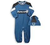 Indianapolis Colts Newborn/Infant coverall and knit cap set