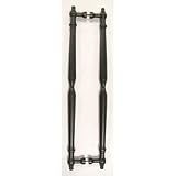18 CTC Back To Back Passage Door Pull - Patine Black