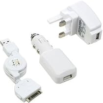 Online IPOD TOUCH 16GB MULTI MAINS MAINS CAR & USB CHARGER WHITE