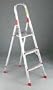 #566 Three Foot Folding Aluminum Euro Platform Ladder, Red