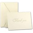 Gold Script Thank You Notes
