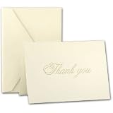 Gold Script Thank You Notes