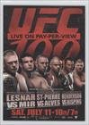 2009 Topps UFC Fight Poster (Trading Card) #NNO - UFC 100 Brock Lesner Frank Mir Goerges St-Pierre T