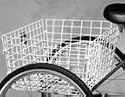 Torker Tri Star Rear Basket White Bicycle