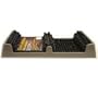 Clean Machine 10370988 Bootscraper 17-1/2-Inch by 10-1/4-Inch by 2-3/4-Inch Doormat, Cinder