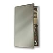 NuTone 1448 Galena Specialty Medicine Cabinet, Stainless Steel, Single Door, Recessed Mount, 14-Inch by 24-Inch