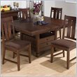 Jofran Square to Rectangle Butterfly Leaf Table in Muir Oak