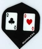 RUTHLESS Double Thick Standard Wide Size Dart Flights 1 set of 3 Flights ACES 1744 FREE SHIPPING DART BROKERS