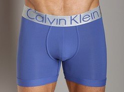 Calvin Klein Men's Steel Micro Fashion Boxer Brief, Indo Blue, Medium