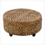 Luscious Leopard Round Ottoman Luscious Leopard Round Ottoman