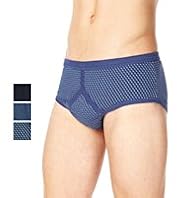 3 Pack Classic Pure Cotton Cube Design Briefs