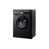 from Indesit 1400 spin, 7kg, Digital, Black