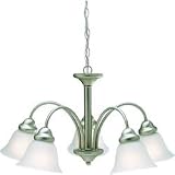 Kichler Lighting 2093NI 5 Light Wynberg Chandelier, Brushed Nickel
