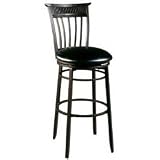 Cottage Swivel Bar Stool-Black-30