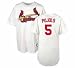 Albert Pujols St. Louis Cardinals Authentic Home Jersey, With #5 from Majestic Athletic