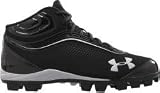 Under Armour Mens Leadoff IV Mid Baseball Cleat Black/White