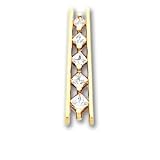 14k AA Diamond Journey Pendant