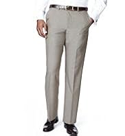 Big & Tall Collezione Active Waistband Flat Front Trousers