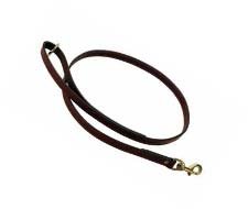 Mendota Flat Leather Snap Lead - 4'