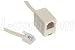 Reverse Cable Adapter RJ11 (6X4), Male/Female, 10 in.