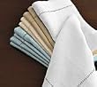Hemstitch Dinner Napkins White 1 Dozen