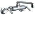 Chicago Faucets 737-RCF Wall Mounted Fitting, Adjustable 4-8 3/8 Centers