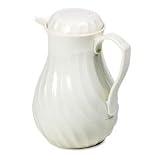 Hormel(R) Swirl Design Carafe, 64 Oz., White