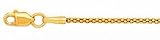 14k Gold Diamond-Cut Popcorn Chain-1.5mm 16 , 18 , 20 or 24 IN