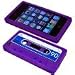 Cbus Wireless brand Purple/Blue Silicone Cassette Tape Case / Skin / Cover for Apple iPhone 4S / iPhone 4