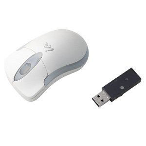 【SANWASUPPLY】ワイヤレスマウスイオミヌート（ホワイト・光学・小型） MA-WIHK-W