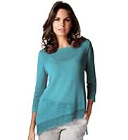 Per Una Shimmer Effect Pointelle Tape Knit Jumper