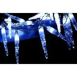100 BLUE LED ICICLE SCULPTURE LIGHTS