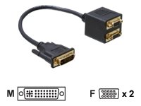 DELOCK Adapter DVI29 Stecker zu 2x VGA Buchse Preisvergleich